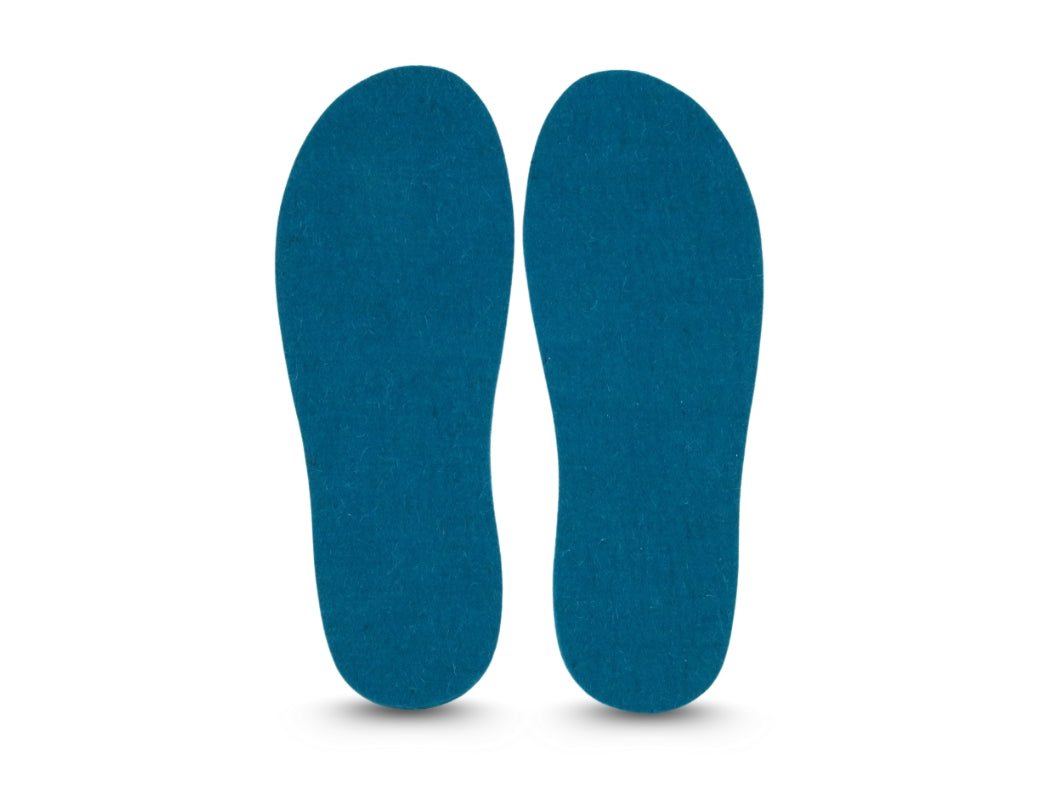 7mm Deluxe Filz-Einlegesohlen, türkis