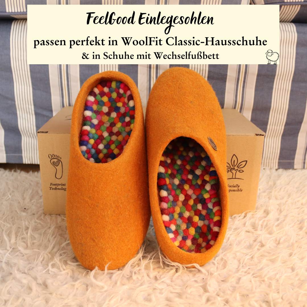 FeelGood Fußbett Massage Einlegesohlen, regenbogen