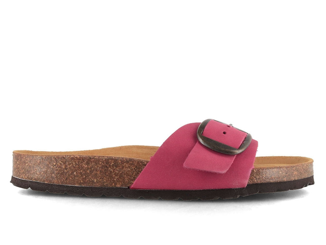 Tuffeln Fehmarn Ledersandale, fuxia
