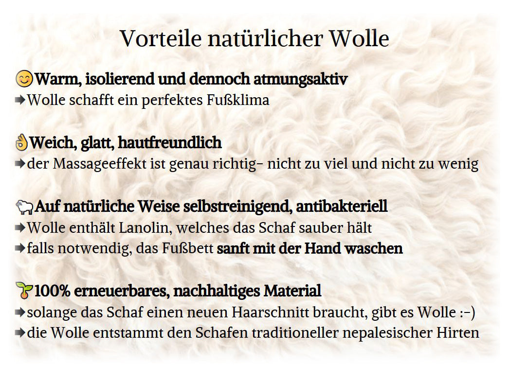 FeelGood Fußbett Filzkugel-Einlegesohlen, steingrau