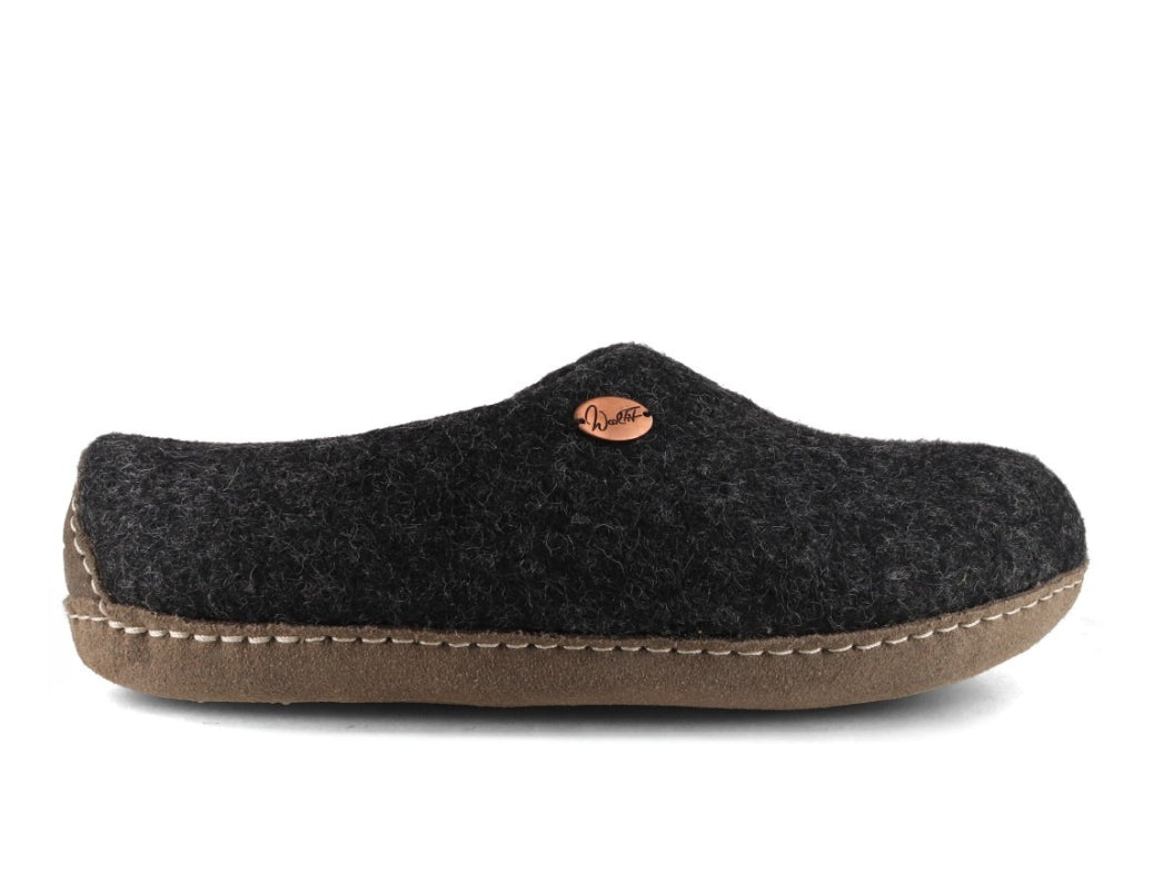 Barfuß-Hausschuh Footprint, graphit
