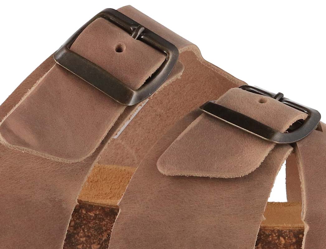 Tuffeln Borkum Ledersandale, beige