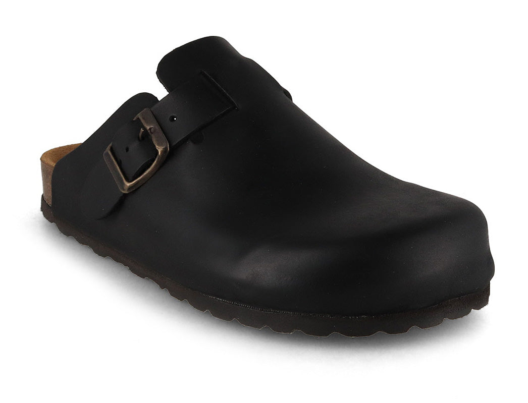 Tuffeln Helgoland Lederclog, schwarz