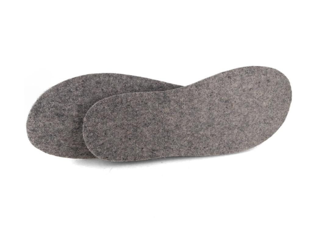 7mm Deluxe Filz-Einlegesohlen, steingrau