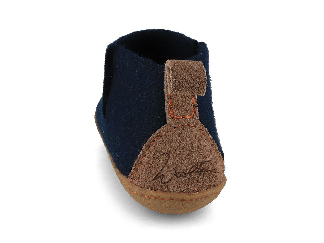 Hüttenschuhe mit Gummisohle Yeti, blau