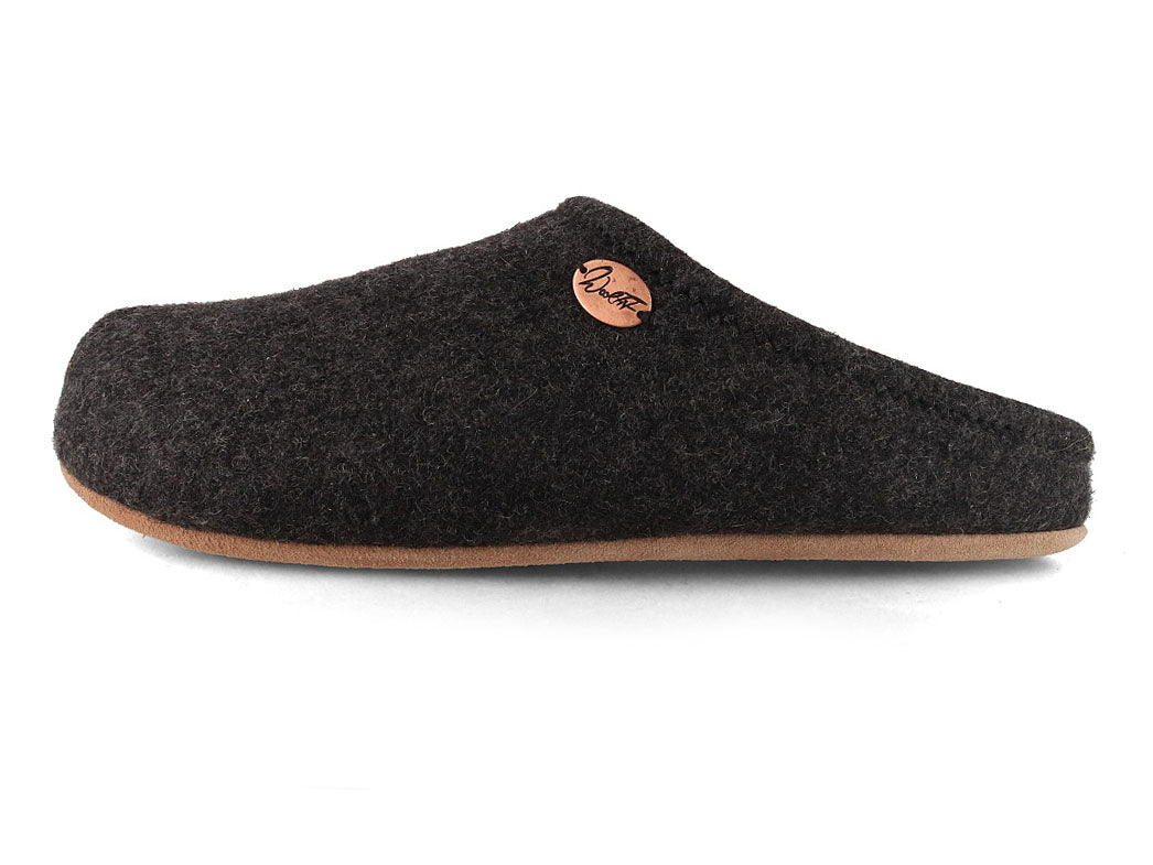 Barefoot Filzpantoffeln mit viel Zehenfreiheit, grau