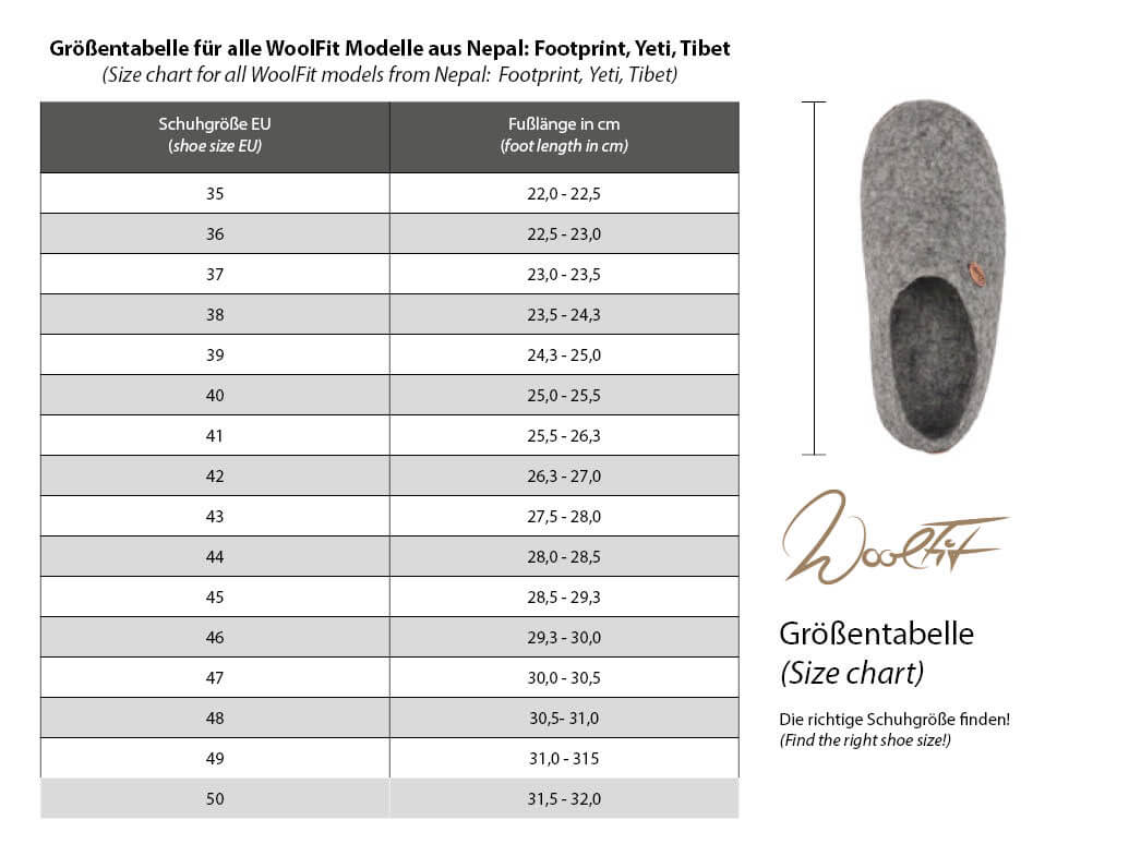 Offene Filzpantoffeln ohne Fersenrand Tibet, steingrau