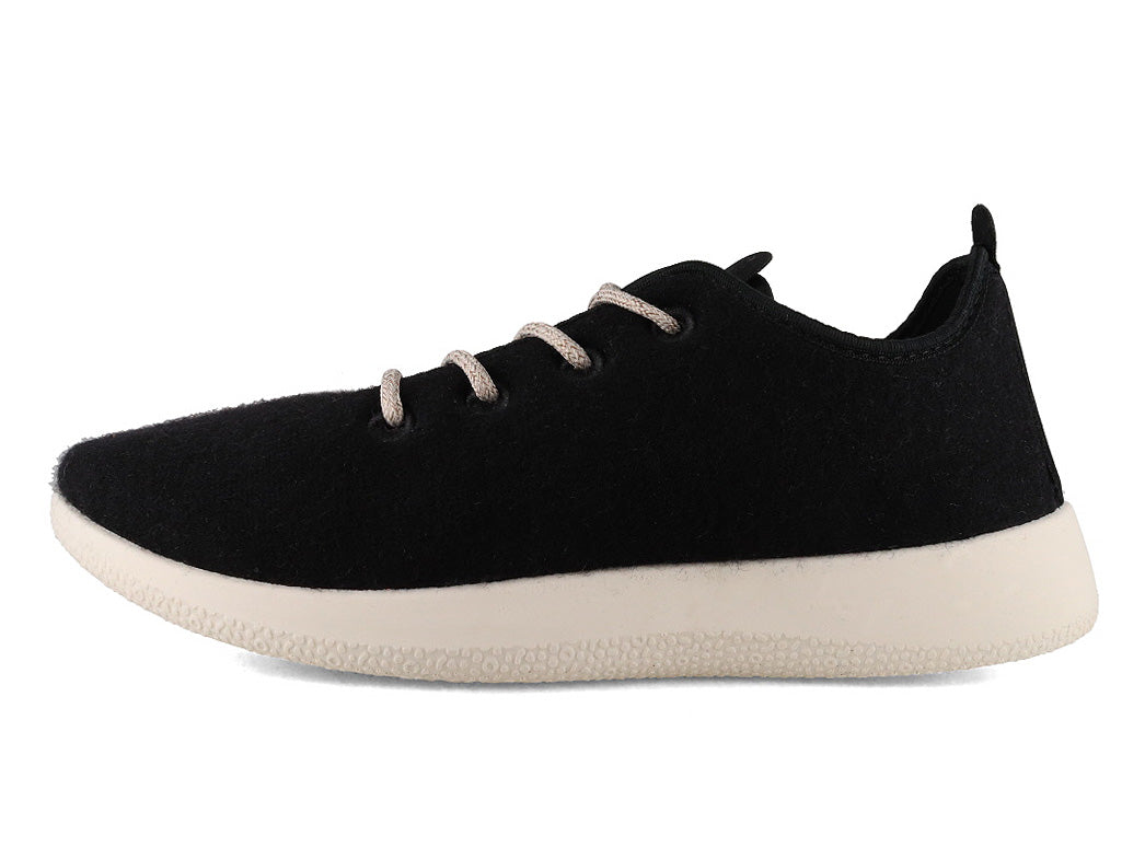 Merino Woll-Sneaker - schwarz