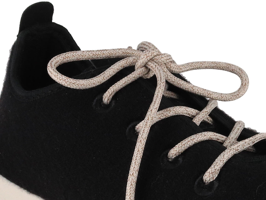 Merino Woll-Sneaker - schwarz