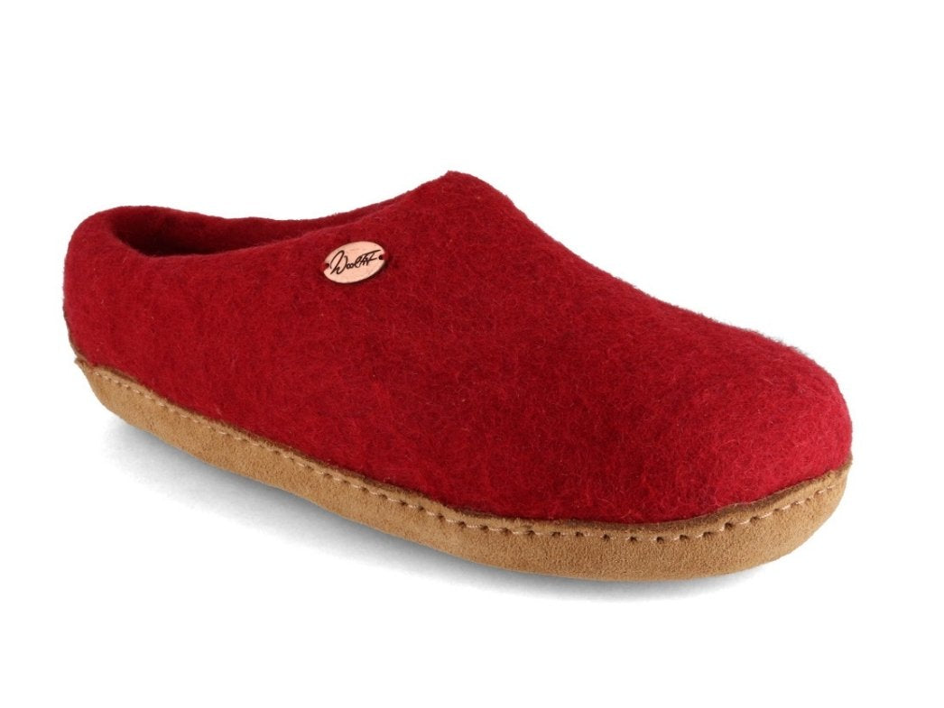 Chaussons pieds nus Footprint, rouge foncé