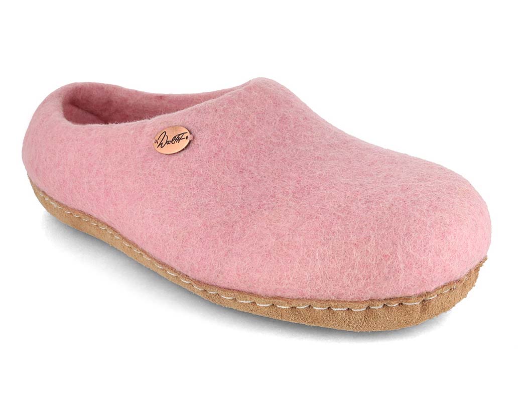 Barfuß-Hausschuh Footprint, rosa