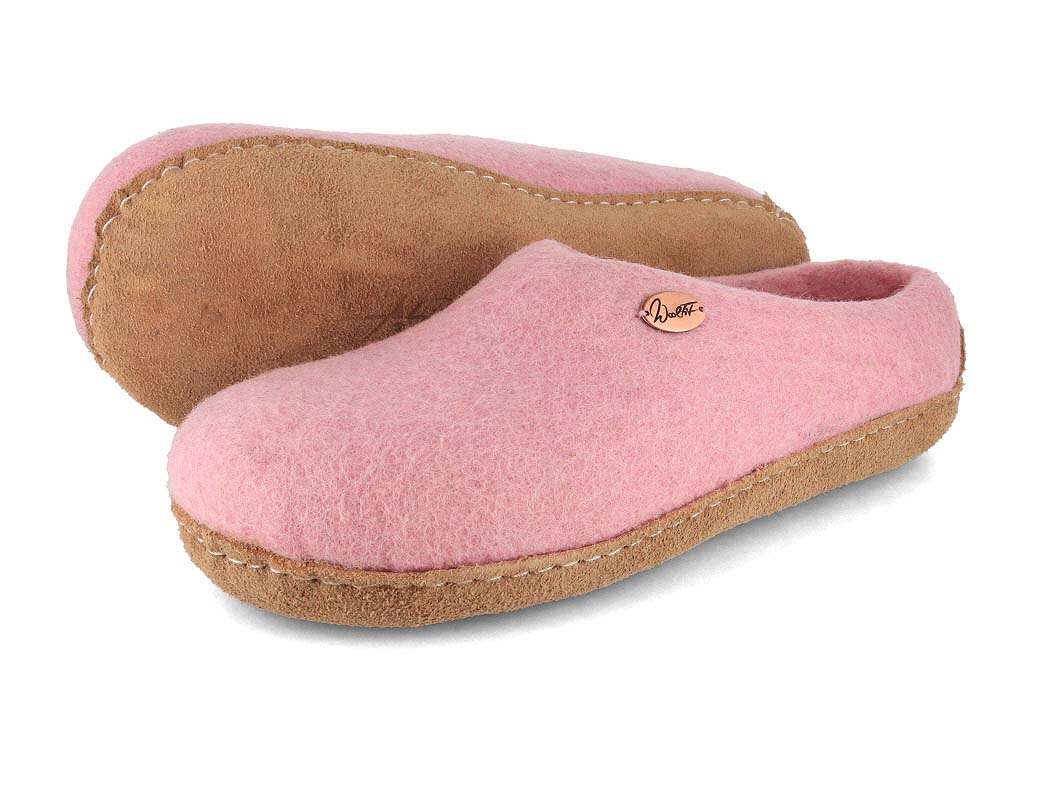 Barfuß-Hausschuh Footprint, rosa