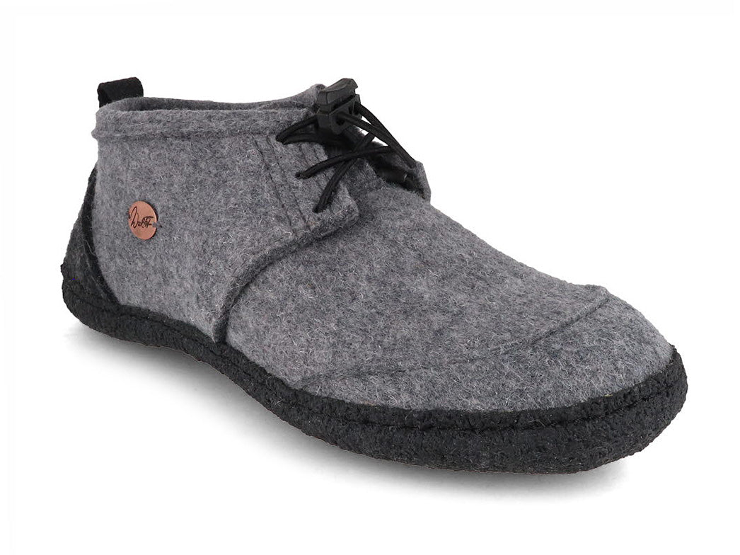 Barfußschuhe Nomad, hellgrau / schwarz