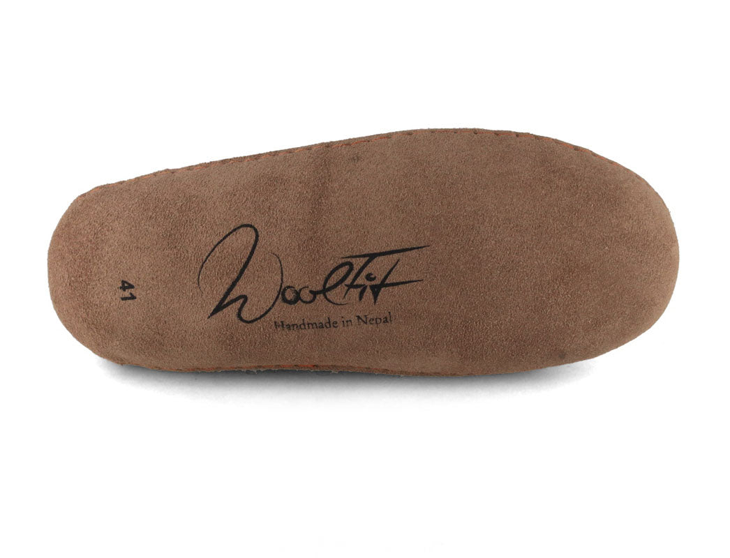 Hüttenschuhe mit Ledersohle Yeti, graphit