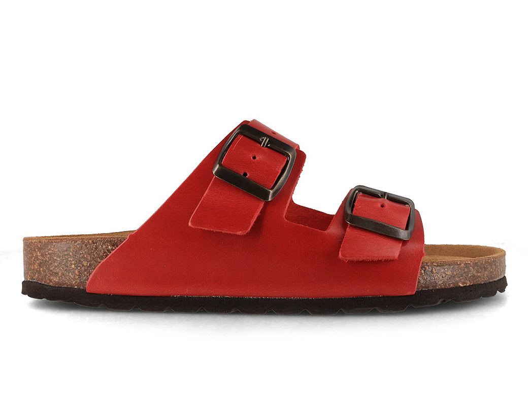 Tuffeln Föhr Ledersandale, rot