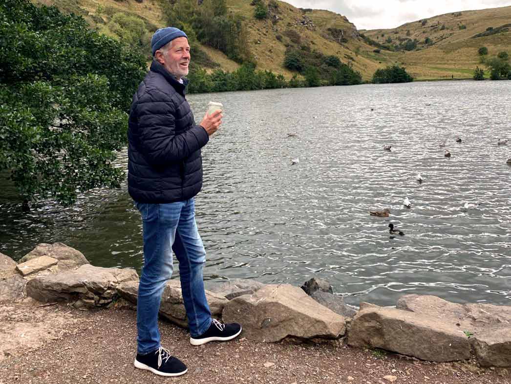 Merino Woll-Sneaker - schwarz