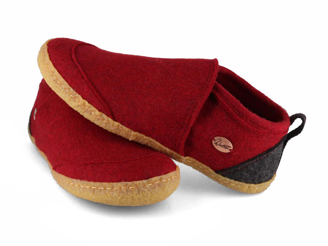 7 taiga-buero-hausschuhe-mit-gummisohle-dunkelrot #farbe_dunkelrot