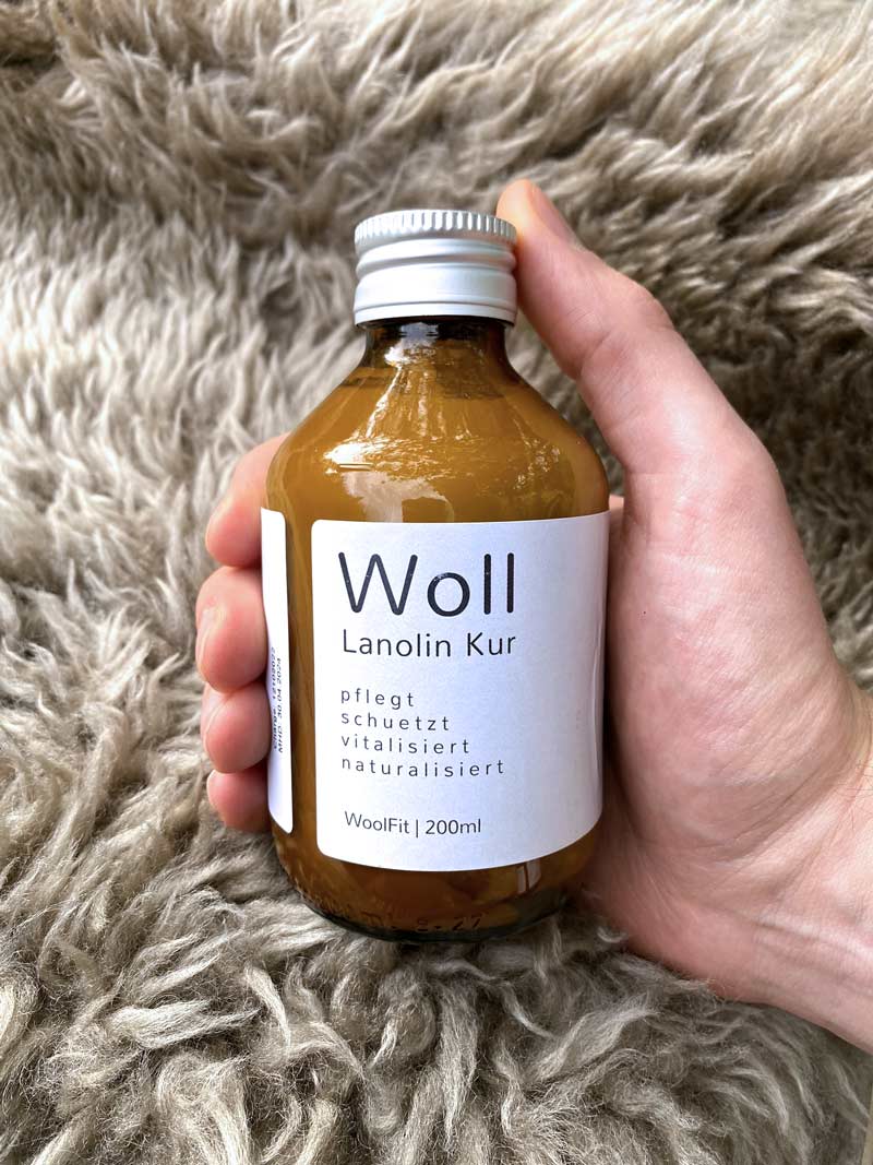 lanolin auf Lammfell