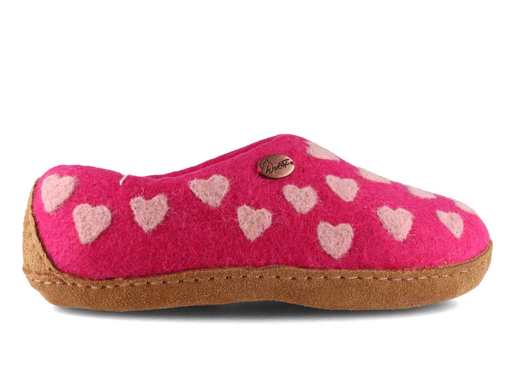 Chausson pieds nus Empreinte, rose