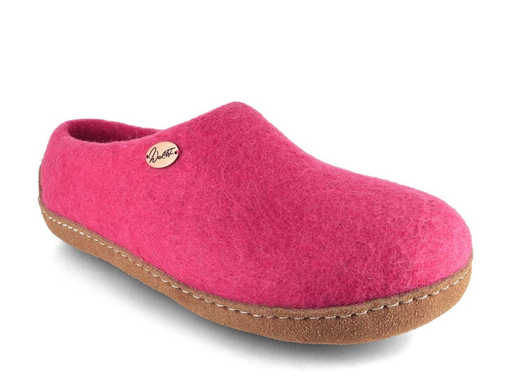 Barfuß-Hausschuh Footprint, pink