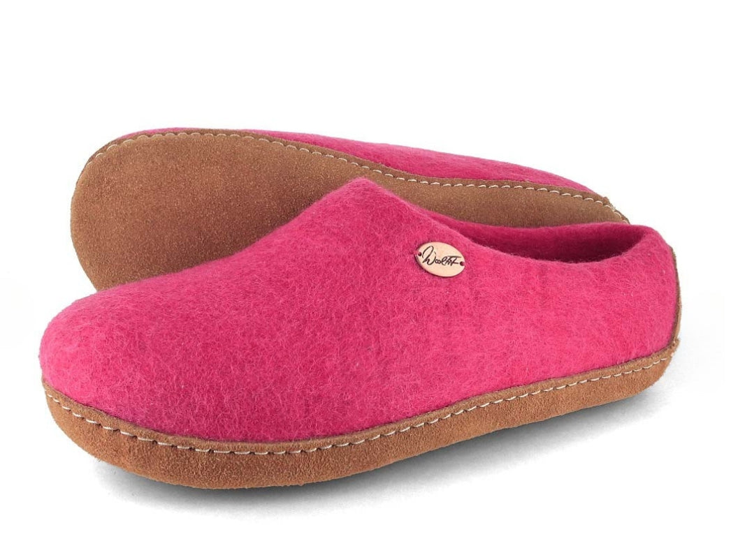 Barfuß-Hausschuh Footprint, pink