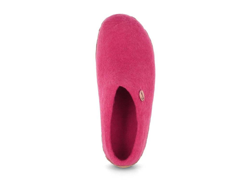 Barfuß-Hausschuh Footprint, pink