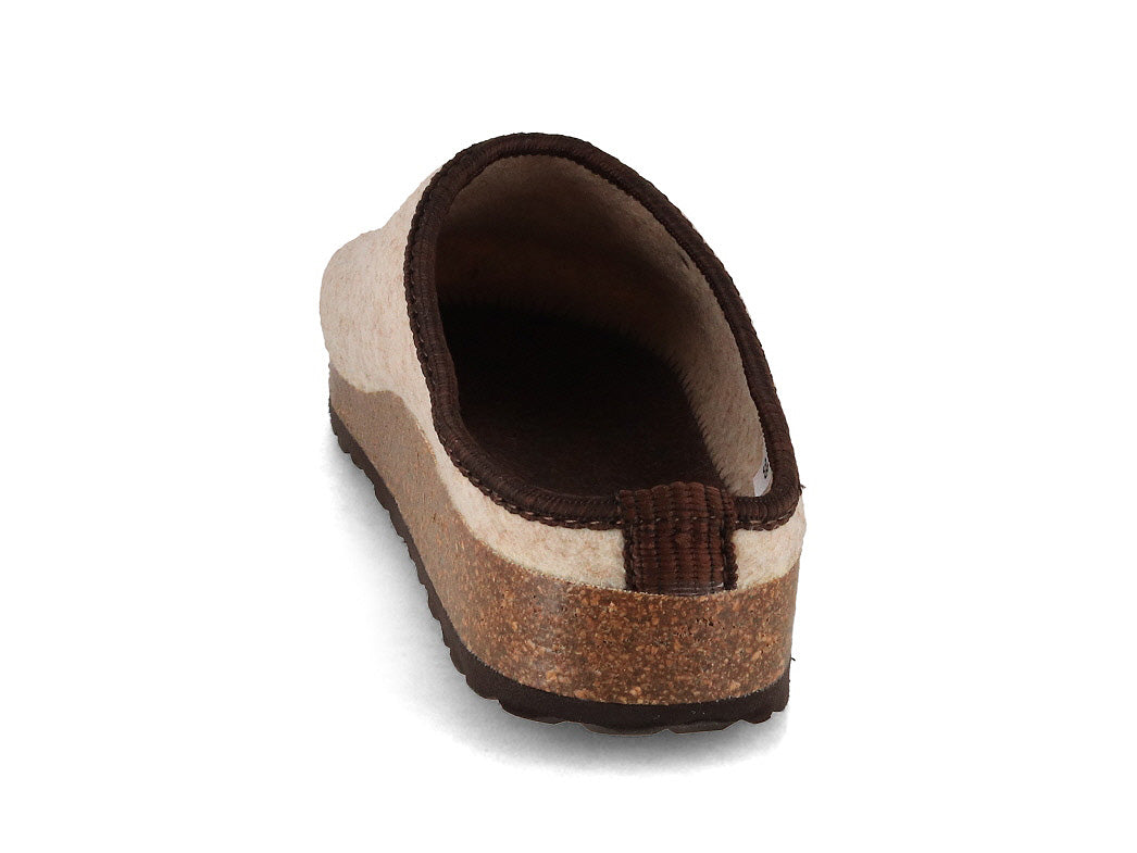 Tuffeln Komfort vegane Filzpantoffeln, beige