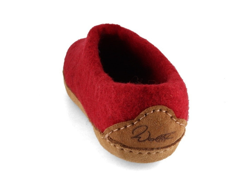 Chaussons pieds nus Footprint, rouge foncé