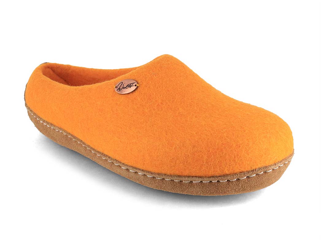 Barefoot Slipper Footprint, orange